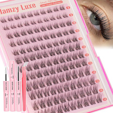 Natural Lash Clusters Kit Short Wispy Eyelash Clusters 8-14MM Clear Band Cluster picture