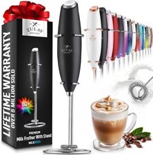 Zulay Kitchen Powerful Milk Frother Handheld Foam Maker for Lattes - Whisk Drink picture