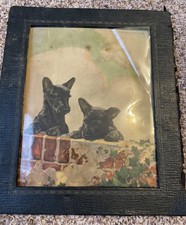 1931 Vintage Scottish Terrier Print Diana Thorne Art Scottie Puppies & Airedale picture