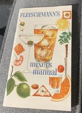 Vintage 1950s Fleischmann's Mixer's Manual Cocktail Recipes Book Home Bar Liquor picture
