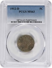 1912-D Liberty Nickel MS63 PCGS picture