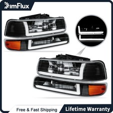 DimFlux LED DRL Headlights for 1999-2002 Chevy Silverado 1500/HD  2500/HD picture