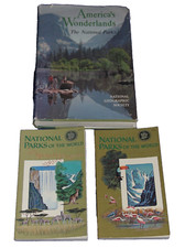 National Parks of the World Vintage 2 Volumes & America's Wonderlands Book set 3 picture