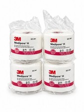 10 ROLLS 3M MEDIPORE H--SOFT CLOTH SURGICAL TAPE- 1” x 10yds picture