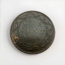 1904 1 Cent Canada - MS63 Trace Red picture