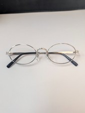 MATSUDA M3017 PW Titanium Eyeglasses Oval Frame Palladium White Gold Japan NWOT picture