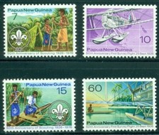 Papua New Guinea Scott #437-440 MNH Papua New Guinea Boy Scouts ANN $$ picture