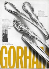 1966 Gorham Sterling Silver Strasbourg Chelsea Original Vintage Print Ad  picture