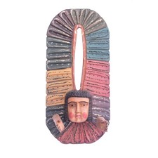 Guatemalan Hand Carved Wood Wall Angel Folk Art Extended Arms 20