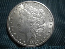 1887S MORGAN SILVER $-LUSTROUS UNC/MS++++COND.-RARE DATE-1.771MIL-GREAT DETAILS picture