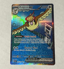 Pokemon TCG Pidgeot ex 225/197 SV03 Obsidian Flames SIR Full Art Holo picture