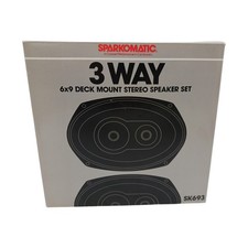 Sparkomatic SK693 6x9 3-Way Car Stereo Deck Mount Speaker 80W New Open Box picture