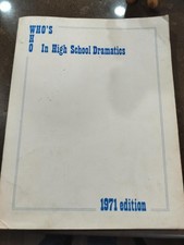 Vintage 1971 Who’s Who In High School Dramatics Book M. Mills Company Detroit picture