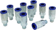 Milton Industries 786TC Couplers, T-style Blue, 1/4