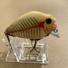 Vintage Wooden Heddon 740 Yellow Shore Punkinseed Hard Color Fishing Lure L@@@K picture