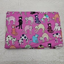 2.5 Yards Kitty Kat Max 2016 Alexander Henry Cotton Fabric Pink Cats  picture