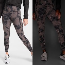Athleta Black Printed Powerlift Rainier Reflection Tight Leggings Size XS picture