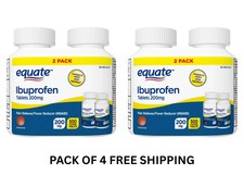 Twin Pack Equate Ibuprofen 200mg Tablets 1000 Count *Advil Compare  picture