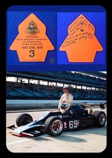 1979 Indy 500 BRONZE #T134 Pit Badge w/BUC #3 - Signed by HOFFMAN RACING CREW picture