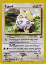 Heavily Played, English Pokemon Regular Togepi - 30 - Pokemon League (January 20 picture
