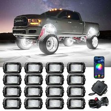 MICTUNING C2 8/12/16 Pods RGBW LED Rock Lights APP Control Neon Underglow Lights picture