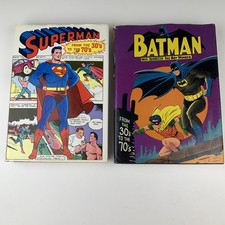 Lot of 2 Superman Batman From the 30's to the 70's E. Nelson Bridwell HC DJ 1971 picture