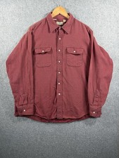 Vintage LL Bean Flannel Shirt Men’s XL Red Black Plaid Made In USA picture