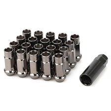 20Pcs M12x1.5mm For Toyota Honda Extended Steel Tuner Open Ended Wheel Lug Nuts picture