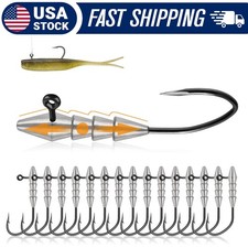 15PCS Dovesun Hover Rig Jig Head 1/8oz – Smooth Mid-Strolling for Bass picture