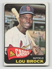 1965 TOPPS #540 LOU BROCK HOF VG *Hot Corner Vintage* picture