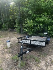 5x8 Utility Trailer Wood Deck Ramp Gate Local Pickup Meherrin VA picture