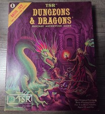 1981 TSR Dungeons & Dragons Basic Set Purple Box Complete Never Used picture