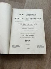 Encyclopaedia Britannica 10th edition vol 34 maps printed 1903 picture