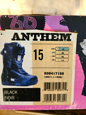 Ride Anthem Men's Snowboard Boots US 15 Black Medium Flex Lace Thermo Molding picture