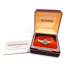 Vintage 1981 Wittnauer Womens Gold Tone Glitter 10K RGP Band Wrist Watch Works  picture