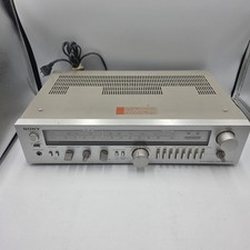 Vintage Sony STR-V15 AM/FM Stereo Receiver Silver Face Programmable Presets picture