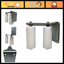 Universal Heavy Duty Slide Gate Guide Roller Assembly - Adjustable Dual Nylon Ro picture