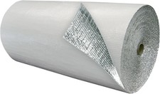 1000SQFT (5FT) Double Bubble REFLECTIVE Insulation Roll 6.35mm White/Foil R8-24 picture