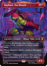 1x Foil Raphael, the Muscle (Borderless) Commander: Teenage Mutant Ninja Tur MTG picture