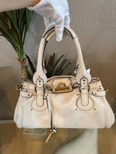 Chloe Paddington Handbag  Women's White Leather 260822 picture