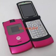 Unlocked Motorola RAZR V3 Unlocked Flip GSM Bluetooth MP4 video Pink Phone picture