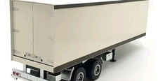1/18 Scale Road Kings Semi Automatic Trailer in White RK180163 picture