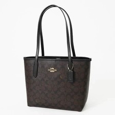 COACH Small City Tote Bag In Signature Canvas CU759 Outlet NEW picture