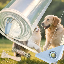 Clear Tarps Heavy Duty Water Resistant,20Mil Thickened Transparent with Grommets picture