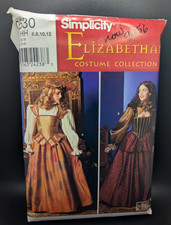 Uncut Simplicity Elizabethan Costume Patterns - Choose from 0630 or 8881 picture
