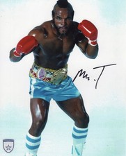 Signed Mr. T Rocky 3 Clubber Lang 8x10 w/ Official Pix COA picture