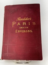 Baedekers Paris and it’s Environs 1894 picture