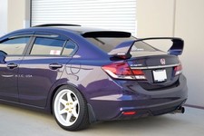 HIC USA 2012 to 2015 Civic 4dr rear roof window visor spoiler (New Generation 2) picture