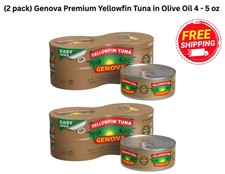 New Genova Premium Yellowfin Tuna in Olive Oil 4 X 2  = 8 cans  picture