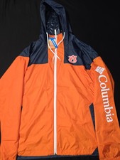 New Men's Columbia Auburn Tigers Flash Challenger Windbreaker Jacket Extra Large picture